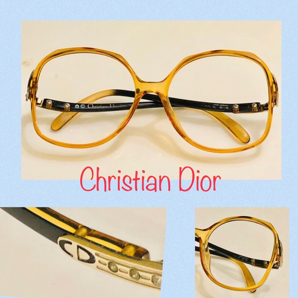 Vtg.CHRISTIAN DIOR optyl 1980's eyeglasses frame